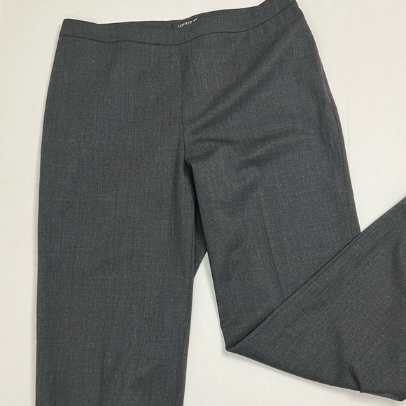 Lafayette 148 Straight Leg Gray Wool Slacks - Picture 1 of 8